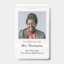 新学期管理者IDバッジ（写真付き）