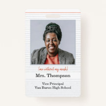 新学期管理者IDバッジ（写真付き）