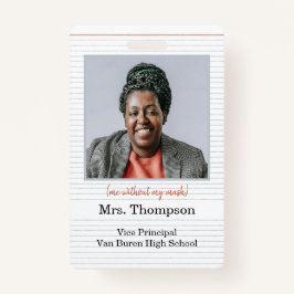 新学期管理者IDバッジ（写真付き） バッジ