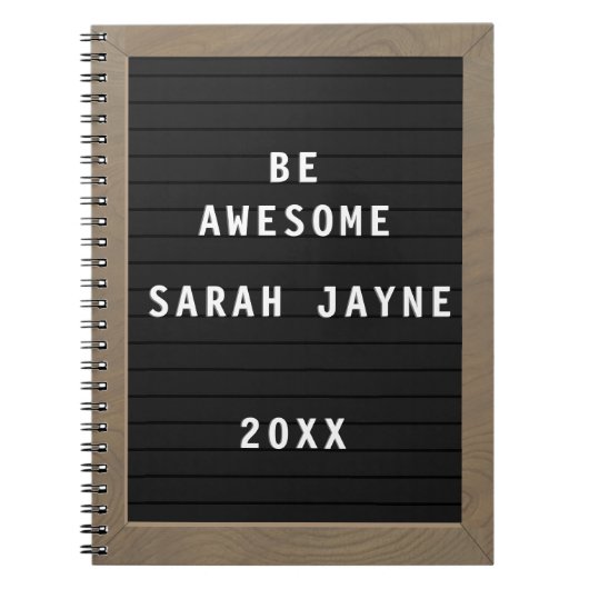 新学期素晴らし板手帳 ノートブック (正面)