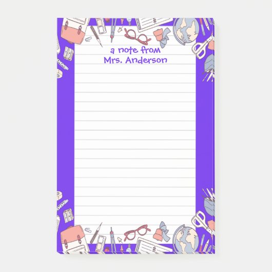 新学期紫 ポストイット (正面)
