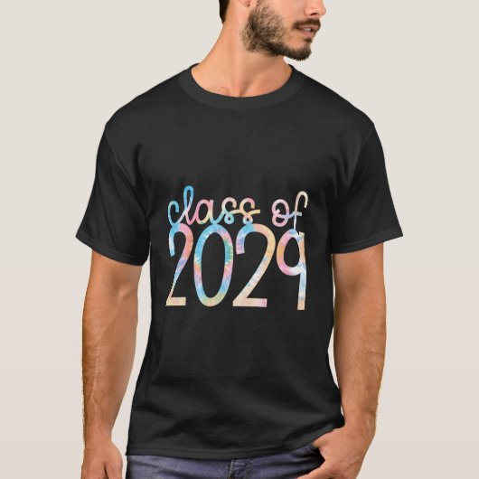 新学期絞り染めクラスOf 2029 Tシャツ (正面)