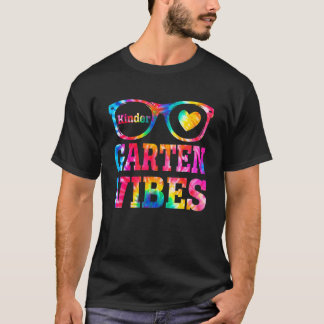 新学期絞り染めサングラス幼稚園Vib Tシャツ