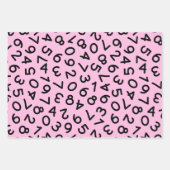 新学期色番号セット3 ラッピングペーパーシート (正面3)