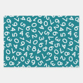 新学期色番号セット3 ラッピングペーパーシート (正面2)