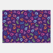 新学期色番号セット3 ラッピングペーパーシート (正面)