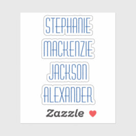 新学期複数の名前のシール シール