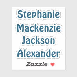 新学期複数の名前のシール シール