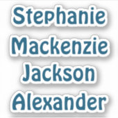 新学期複数の名前のシール シール (正面)