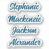 新学期複数の名前のシール シール (正面)