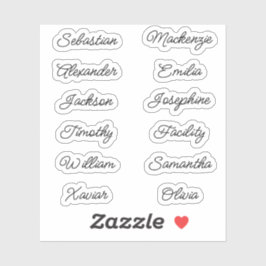 新学期複数の名前のシール シール