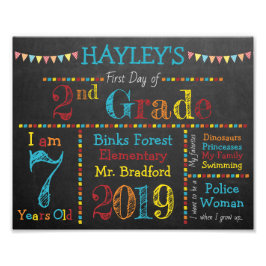 新学期記号 – 原色 – 初日 フォトプリント