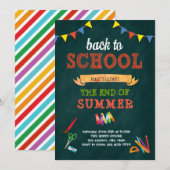 新学期語招待状 招待状 (正面/裏面)