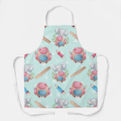 新学期象模様 エプロン (正面)