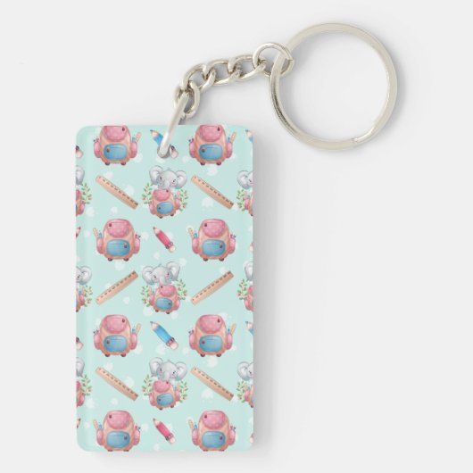 新学期象模様 キーホルダー (裏面)