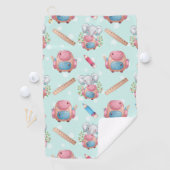 新学期象模様 ゴルフタオル (インサイチュ)