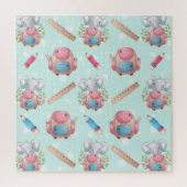 新学期象模様 ジグソーパズル (縦)