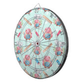 新学期象模様 ダーツボード (正面右)