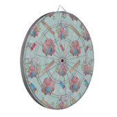 新学期象模様 ダーツボード (正面左)