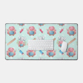 新学期象模様 デスクマット (キーボード&マウス)