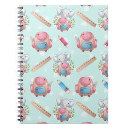 新学期象模様 ノートブック