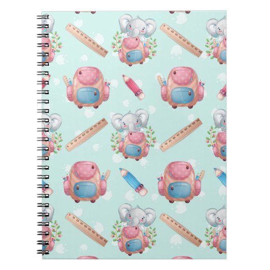 新学期象模様 ノートブック (正面)