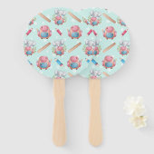 新学期象模様 ハンドファン (正面&裏面)