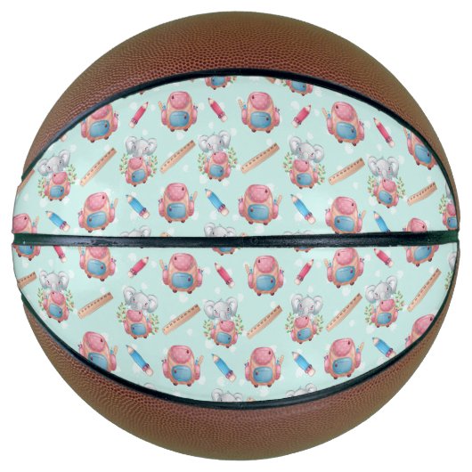 新学期象模様 バスケットボール (正面)