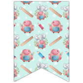 新学期象模様 バンティングフラッグ (第1の旗)