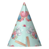 新学期象模様 パーティーハット (裏面)