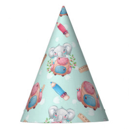 新学期象模様 パーティーハット