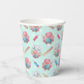 新学期象模様 紙コップ (裏面)