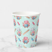 新学期象模様 紙コップ (右)