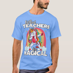 新学期退職した先生スクワッドユニコーン魔法 Tシャツ