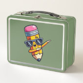 新学期鉛筆ダービング メタルランチボックス (正面)
