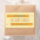 新学期鉛筆ラベル ラベル (インサイチュ)