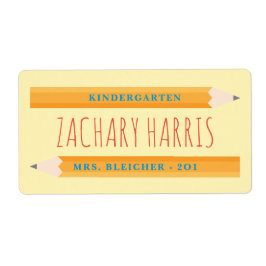 新学期鉛筆ラベル ラベル