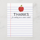 新学期頭が切れる用クッキーカード先生 ポストカード (正面)