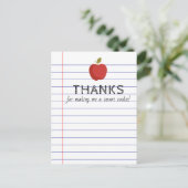 新学期頭が切れる用クッキーカード先生 ポストカード (スタンド正面)