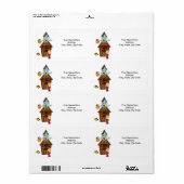 新学期鳥の先生ラベル ラベル (フルシート)