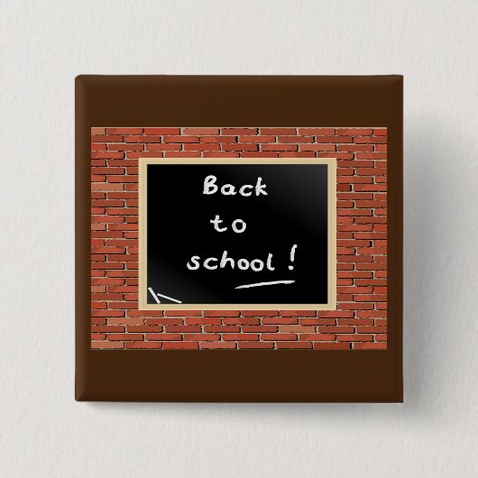 新学期黒板 缶バッジ (正面)