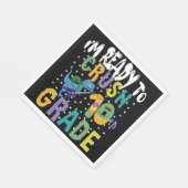 新学期10年生のディノをつぶす準備ができている スタンダードランチョンナプキン (角)