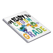 新学期10年生のディノをつぶす準備ができている ノートブック (右側)