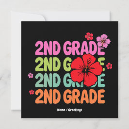 新学期2年生のかわいい1日目 招待状