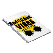 新学期2年生の雰囲気Tシャツ 初日 子供用 ノートブック (右側)