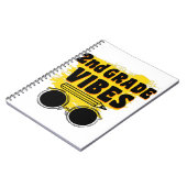 新学期2年生スタイルのTシャツ 初日の子供用 ノートブック (左側)