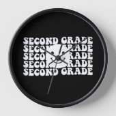 新学期2級先生 壁時計 (正面)