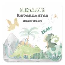 新学期2023かわいいパーソナライズされた恐竜