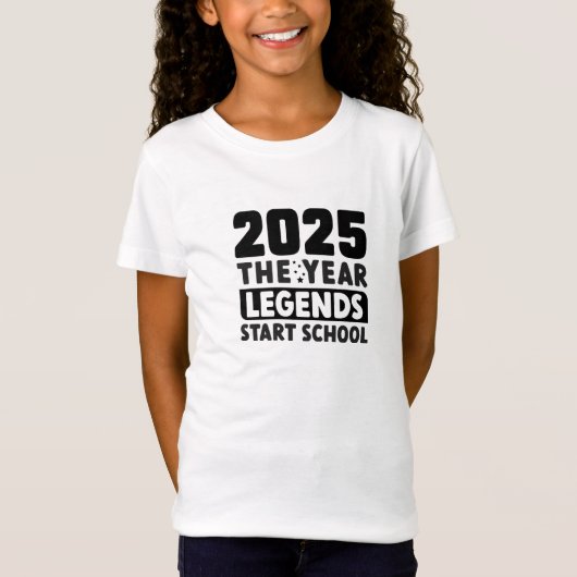 新学期2025年伝説が学校を始める Tシャツ (正面)