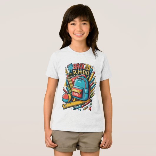 新学期2025 - おもしろい & やる気を起こさせる Student トライブレンドＴシャツ (正面全面)